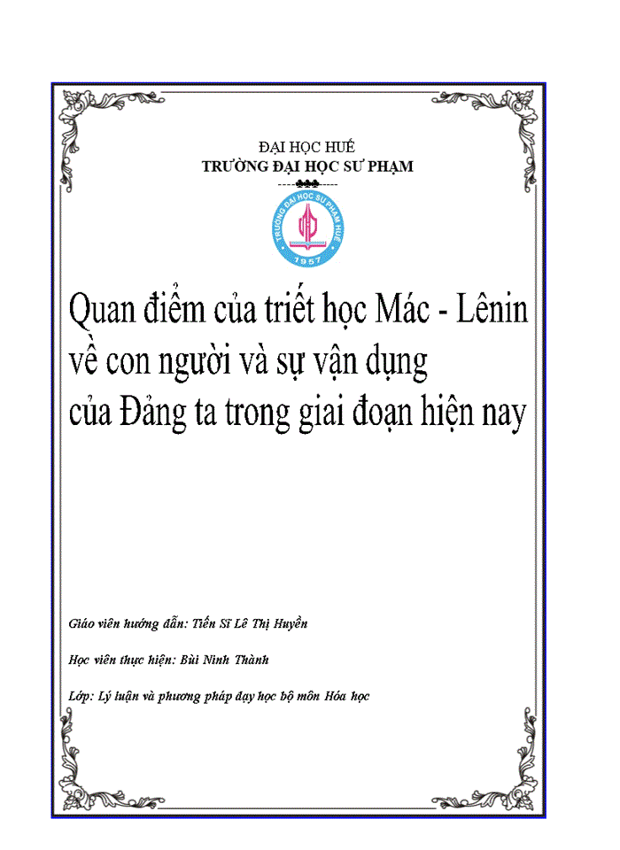 image for page Quan điểm của triết học Mác – Lênin về con người vào vấn đề xây dựng con người việt nam trong sự nghiệp công nghiệp hóa, hiện đại hóa hiện nay