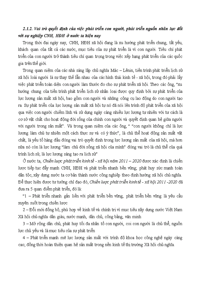 image for page Quan điểm của triết học Mác – Lênin về con người vào vấn đề xây dựng con người việt nam trong sự nghiệp công nghiệp hóa, hiện đại hóa hiện nay
