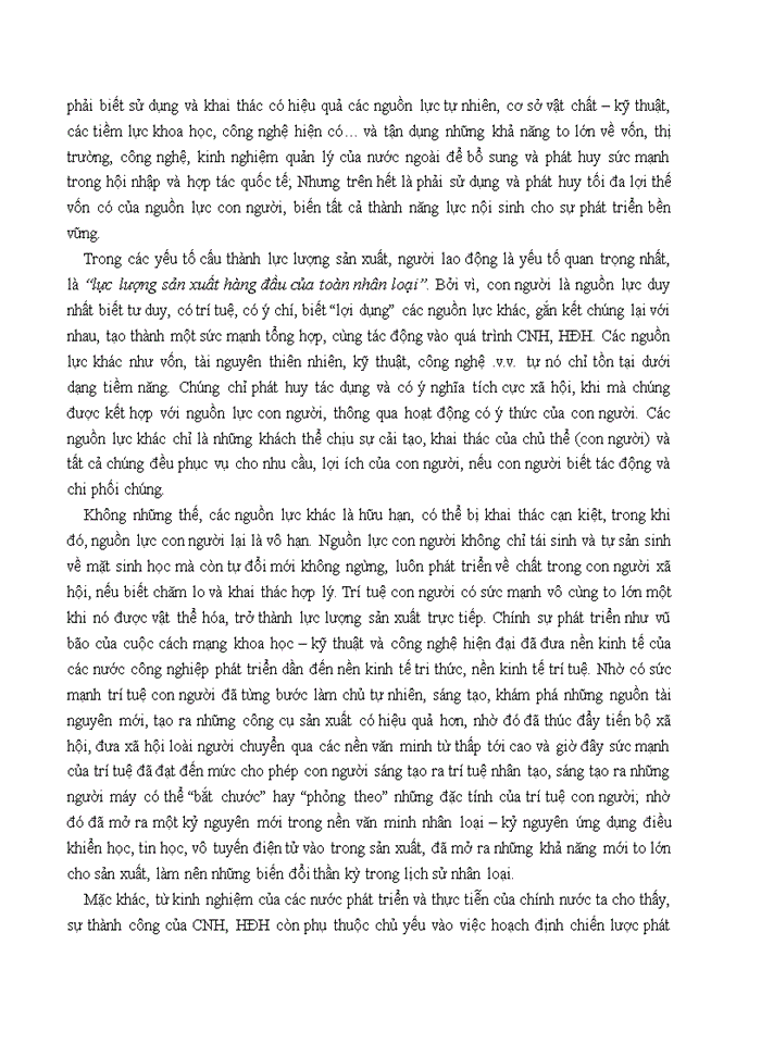 image for page Quan điểm của triết học Mác – Lênin về con người vào vấn đề xây dựng con người việt nam trong sự nghiệp công nghiệp hóa, hiện đại hóa hiện nay