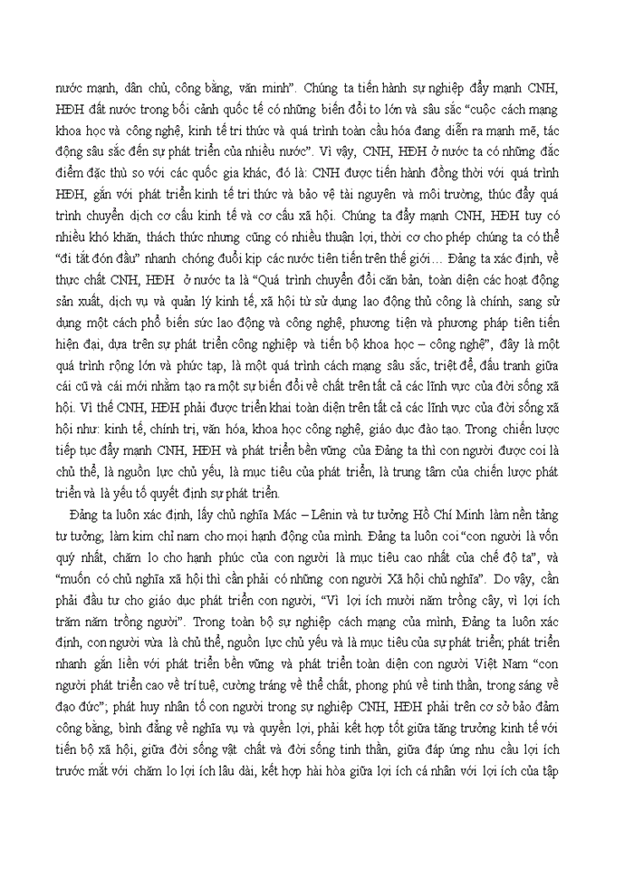 image for page Quan điểm của triết học Mác – Lênin về con người vào vấn đề xây dựng con người việt nam trong sự nghiệp công nghiệp hóa, hiện đại hóa hiện nay