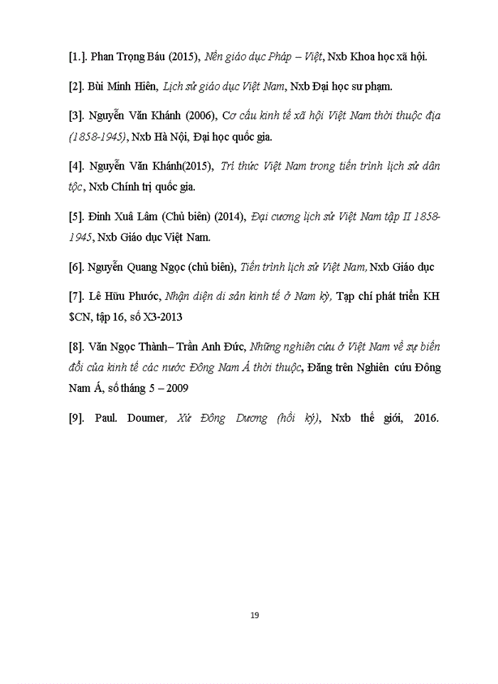 image for page Diễn tiến chính sách khai thác thuộc địa của thực dân Pháp từ sau chiến tranh thế giới lần thứ nhất và những tác động đến kinh tế - xã hội Việt Nam (1919-1939)