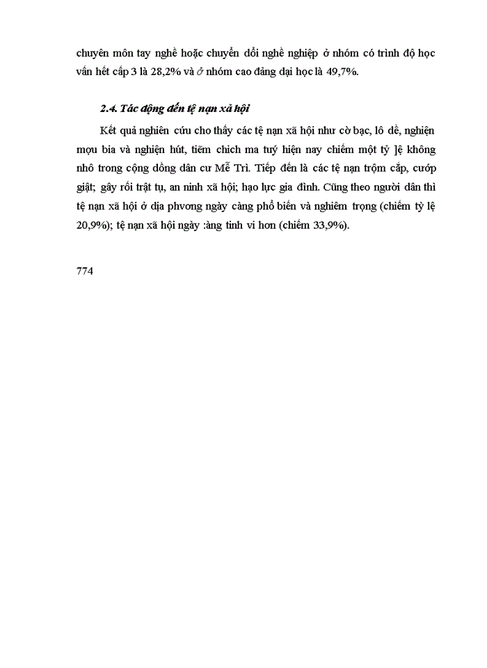 image for page Tác động của đô thị hóa đến các vấn đề xã hội vủng ven đô Hà Nội hiện nay, nghiên cứu trường hợp xã Mễ Trì, huyện Từ Liêm