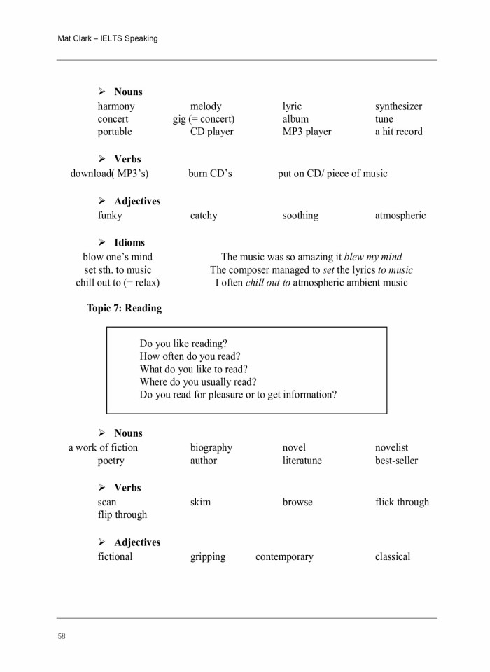 image for page Mat Clark – IELTS Speaking