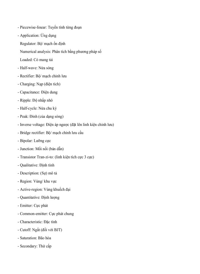 image for page Thuật ngữ tiếng anh chuyên ngành điện tử thông dụng