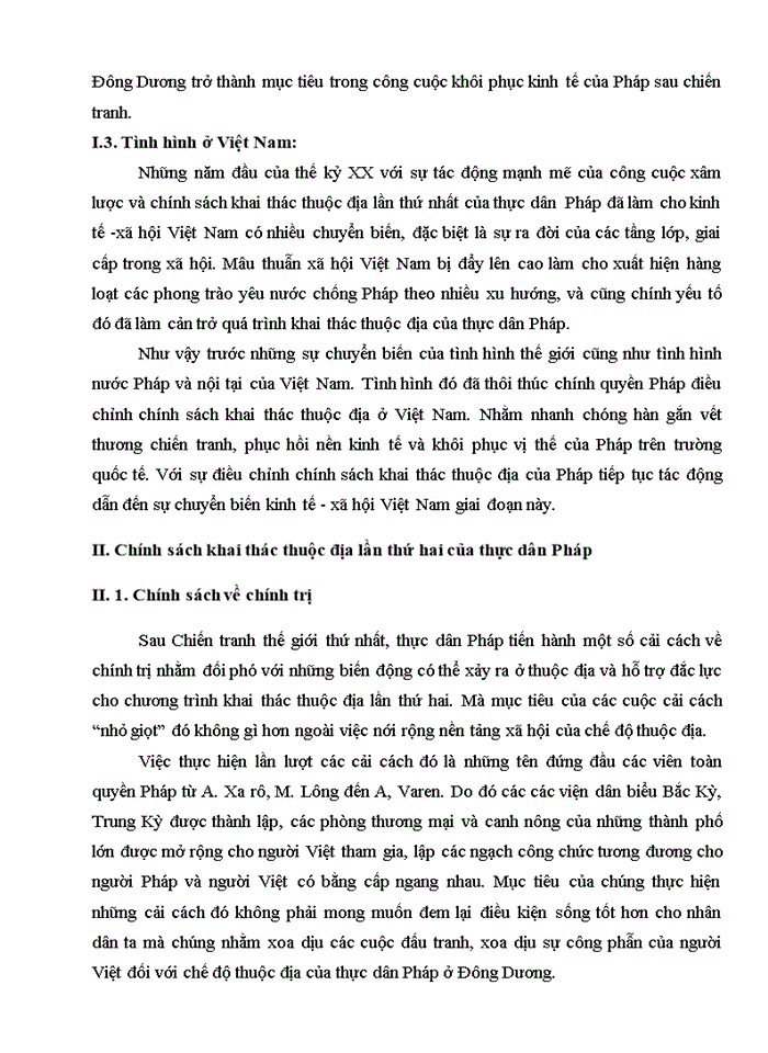image for page Cuộc khai thác thuộc địa lần thứ hai của thực dân Pháp và những chuyển biến trong cơ cấu kinh tế - xã hội Việt nam 1919- 1929