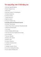 Từ điển tiếng anh chuyên ngành bất động sản