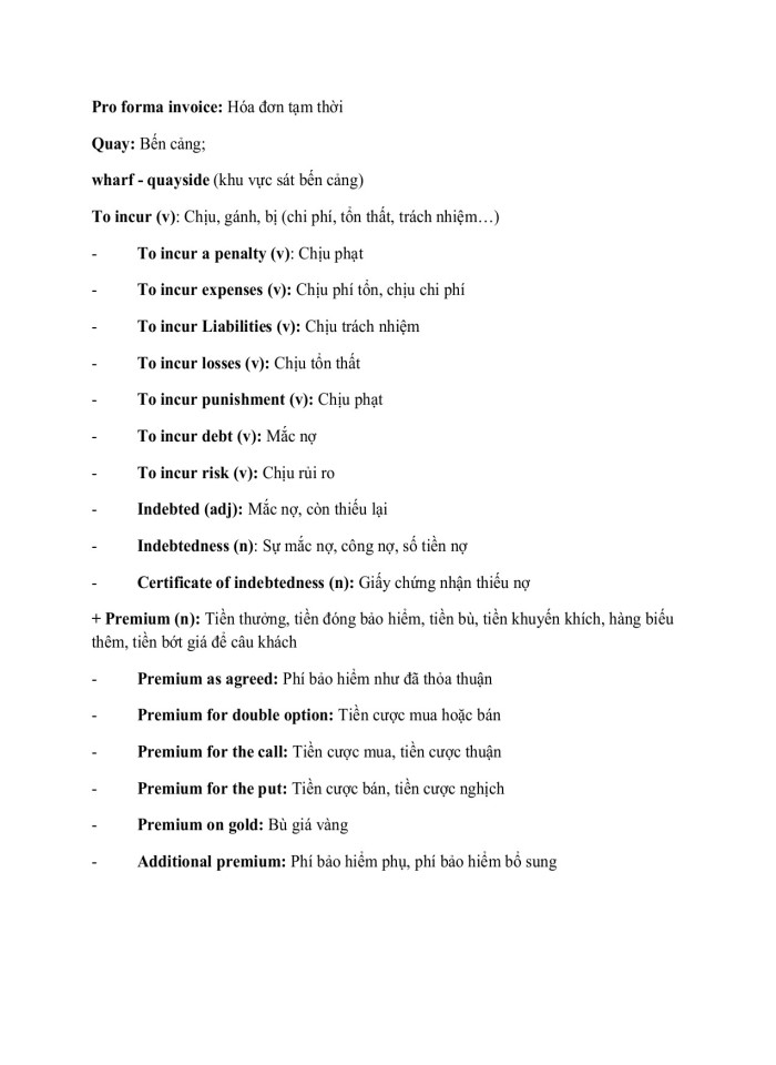 image for page Từ vựng tiếng Anh chuyên ngành xuất nhập khẩu