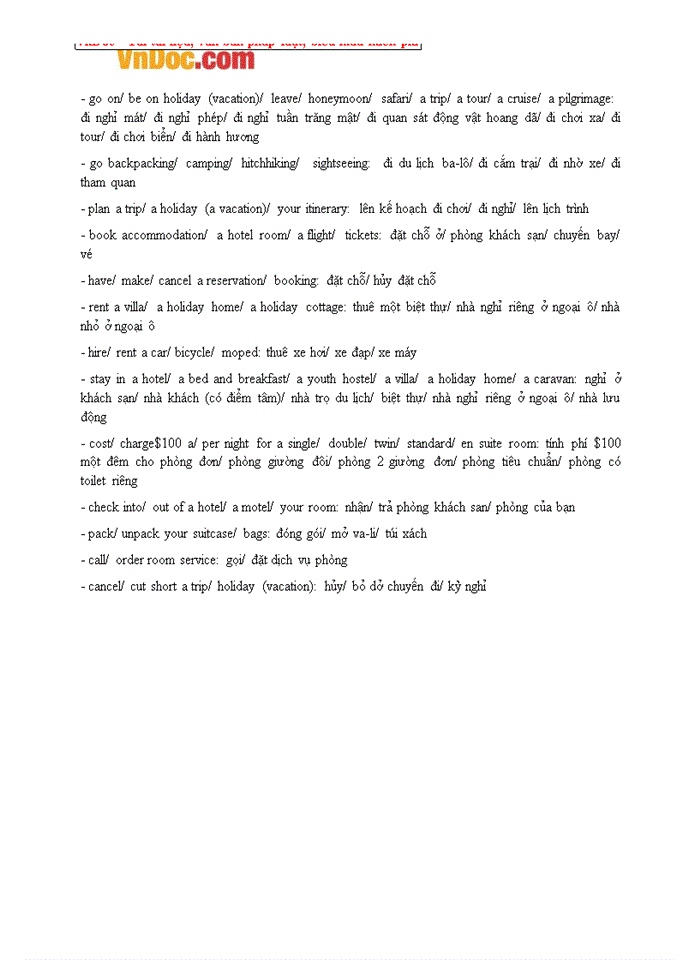 image for page 100 từ vựng tiếng Anh thông dụng về du lịch