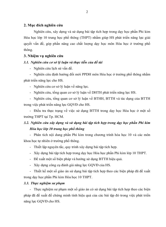 image for page Xây dựng và sử dụng bài tập tích hợp trong dạy học phần phi kim hóa học lớp 10 trung học phổ thông