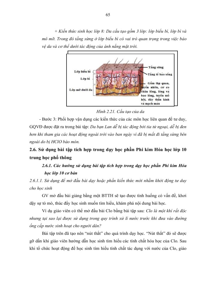 image for page Xây dựng và sử dụng bài tập tích hợp trong dạy học phần phi kim hóa học lớp 10 trung học phổ thông