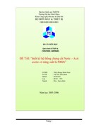 Thiết kế hệ thống chưng cất Nước – Axit Axetic có năng suất là 500l/h