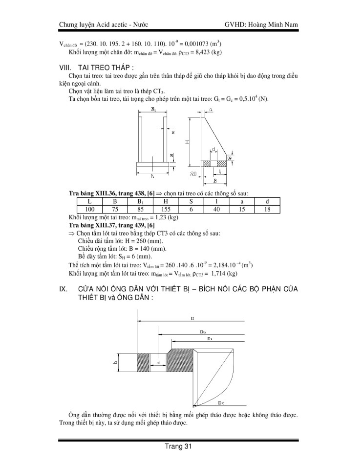 image for page Thiết kế hệ thống chưng cất Nước – Axit Axetic có năng suất là 500l/h