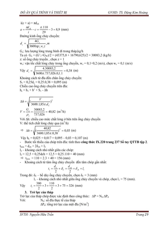 image for page Thiết kế hệ thống thiết bị chưng luyện liên tục để phân riêng hỗn hợp Axeton – Isopropanol