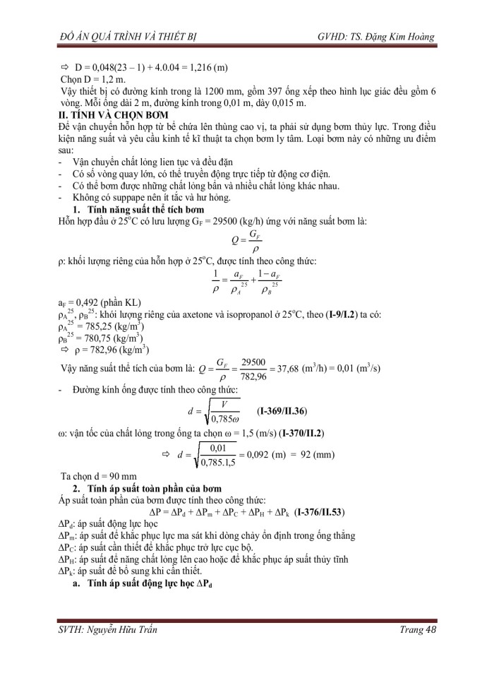 image for page Thiết kế hệ thống thiết bị chưng luyện liên tục để phân riêng hỗn hợp Axeton – Isopropanol