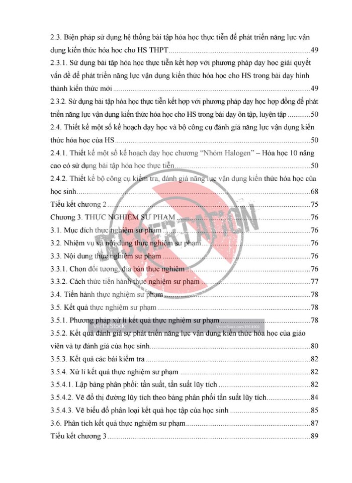 image for page Phát triển năng lực vận dụng kiến thức hóa học cho học sinh thông qua sử dụng bài tập thực tiễn chương nhóm Halogen