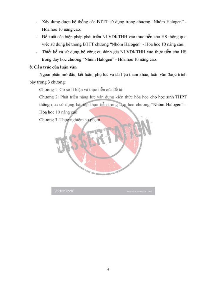 image for page Phát triển năng lực vận dụng kiến thức hóa học cho học sinh thông qua sử dụng bài tập thực tiễn chương nhóm Halogen