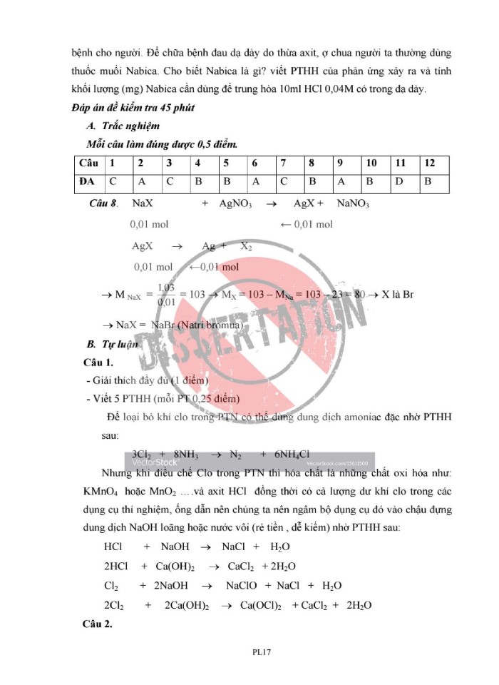 image for page Phát triển năng lực vận dụng kiến thức hóa học cho học sinh thông qua sử dụng bài tập thực tiễn chương nhóm Halogen