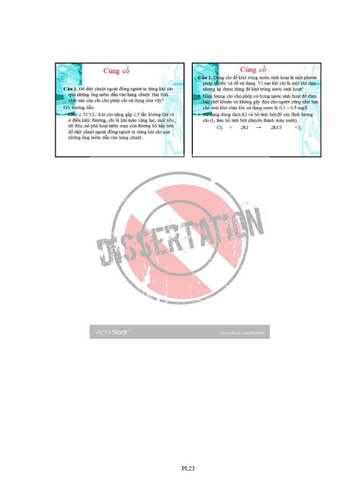 image for page Phát triển năng lực vận dụng kiến thức hóa học cho học sinh thông qua sử dụng bài tập thực tiễn chương nhóm Halogen