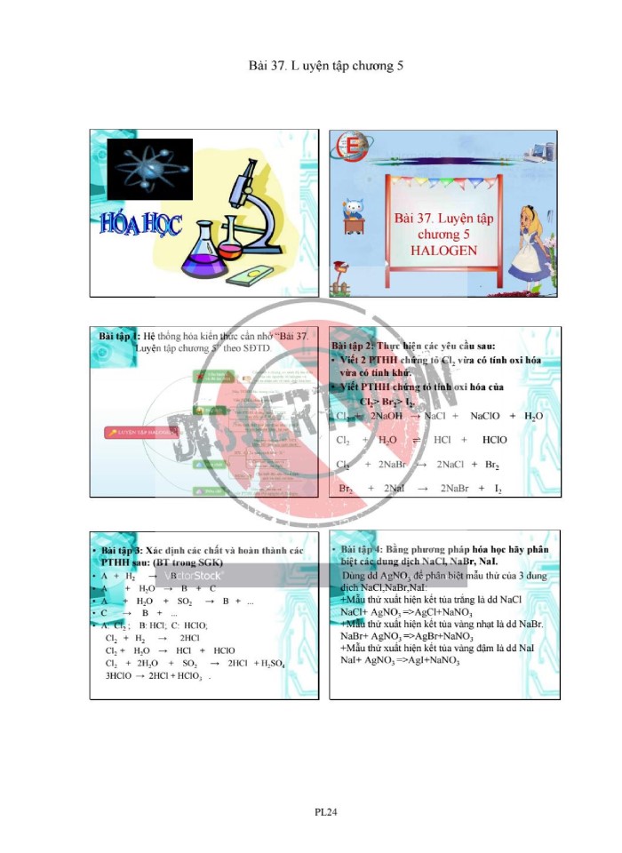image for page Phát triển năng lực vận dụng kiến thức hóa học cho học sinh thông qua sử dụng bài tập thực tiễn chương nhóm Halogen