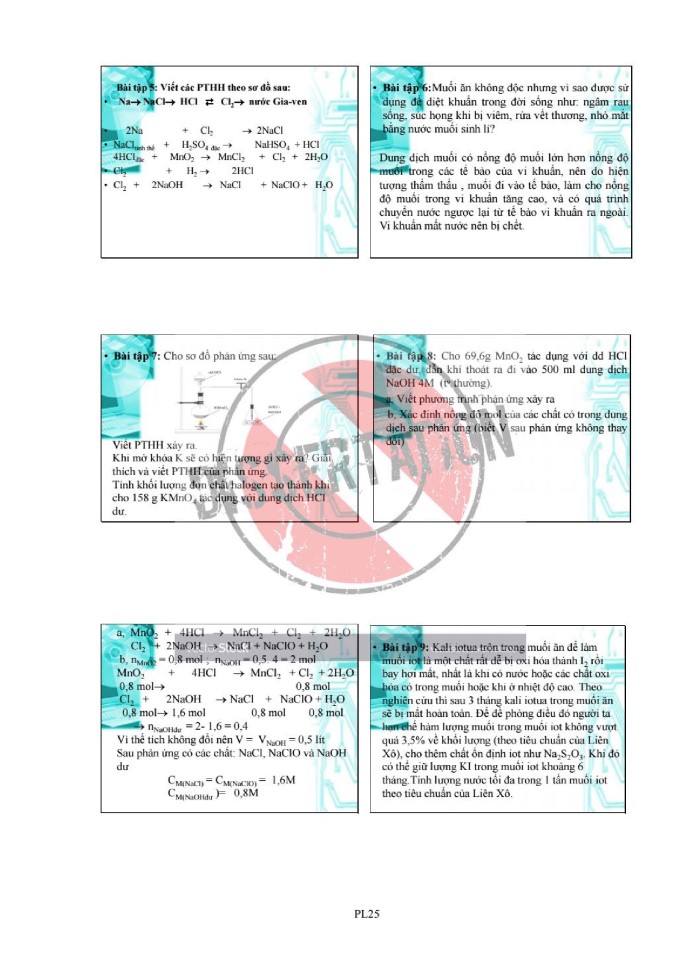 image for page Phát triển năng lực vận dụng kiến thức hóa học cho học sinh thông qua sử dụng bài tập thực tiễn chương nhóm Halogen
