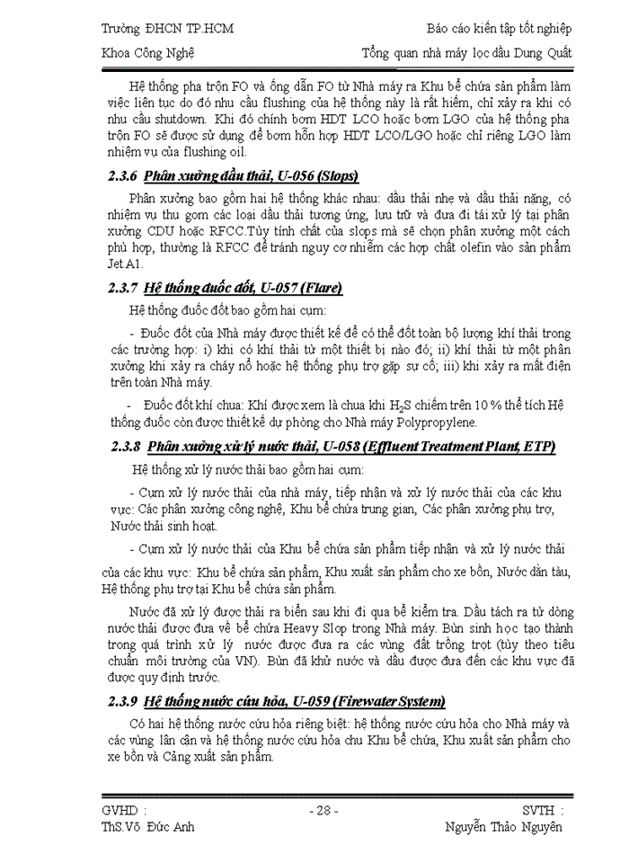 image for page Báo cáo kiến tập tốt nghiệp tại nhà máy lọc dầu Dung Quất