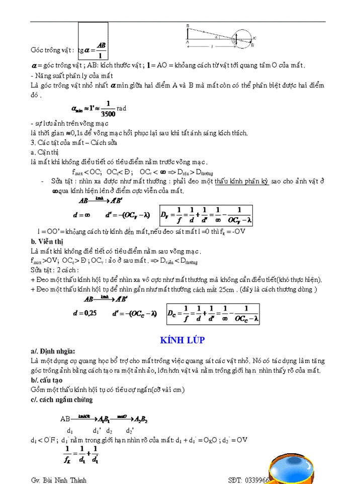 image for page Tóm tắt công thức và lí thuyết vật lý 11