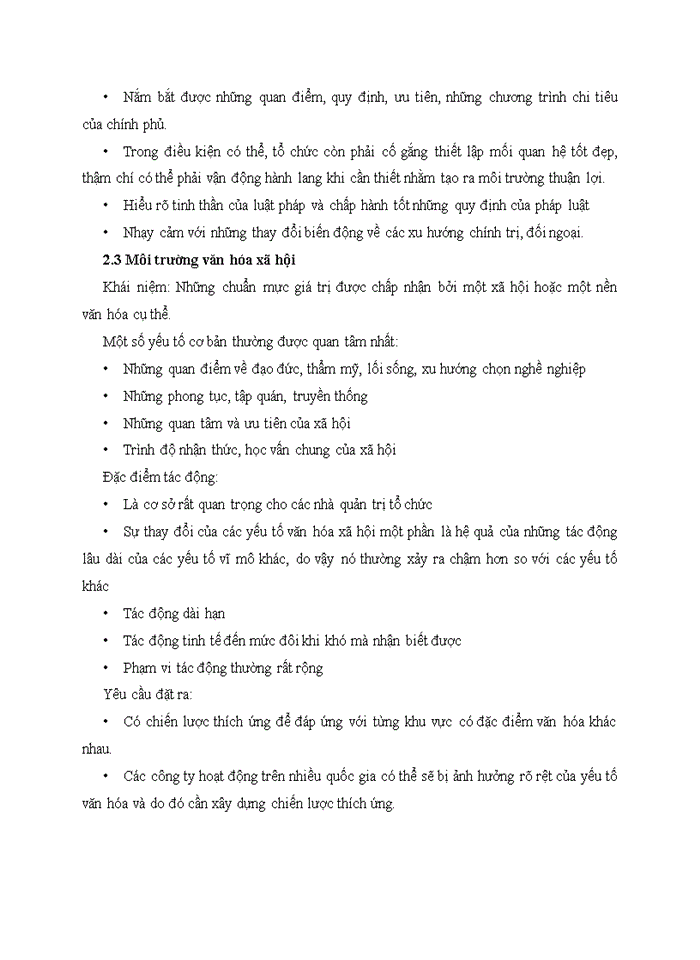 image for page Việc phân tích môi trường bên ngoài giúp ích gì cho nhà QT tổ chức /doanh nghiệp.