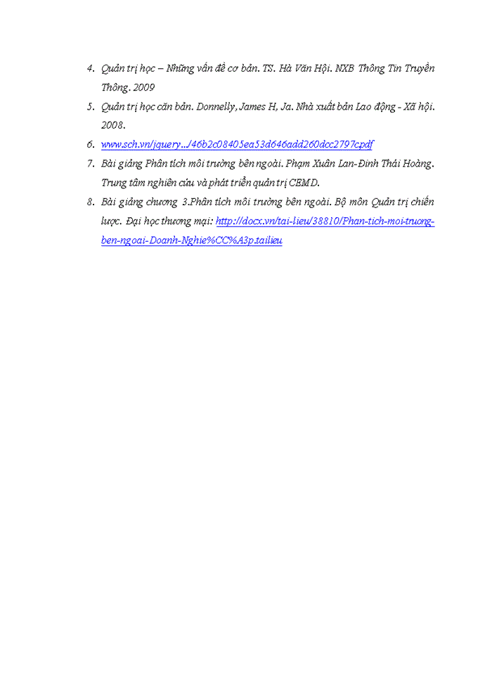 image for page Việc phân tích môi trường bên ngoài giúp ích gì cho nhà QT tổ chức /doanh nghiệp.