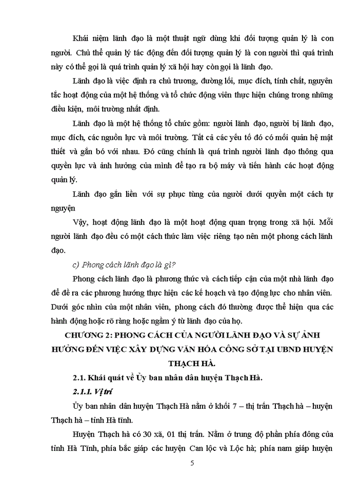 image for page Phong cách lãnh đạo, quản lý và sự ảnh hưởng đến việc xây dựng văn hóa công sở