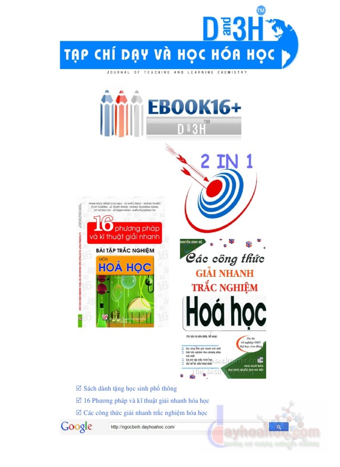 image for page 16 phương pháp và kỹ thuật giải nhanh bài tập trắc nghiệm hóa học