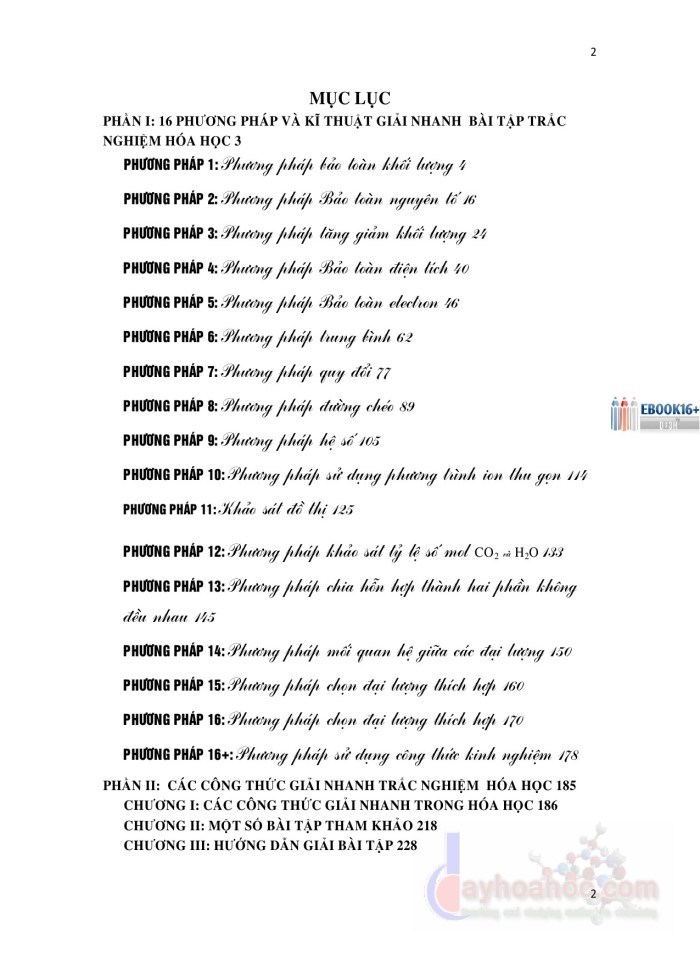 image for page 16 phương pháp và kỹ thuật giải nhanh bài tập trắc nghiệm hóa học