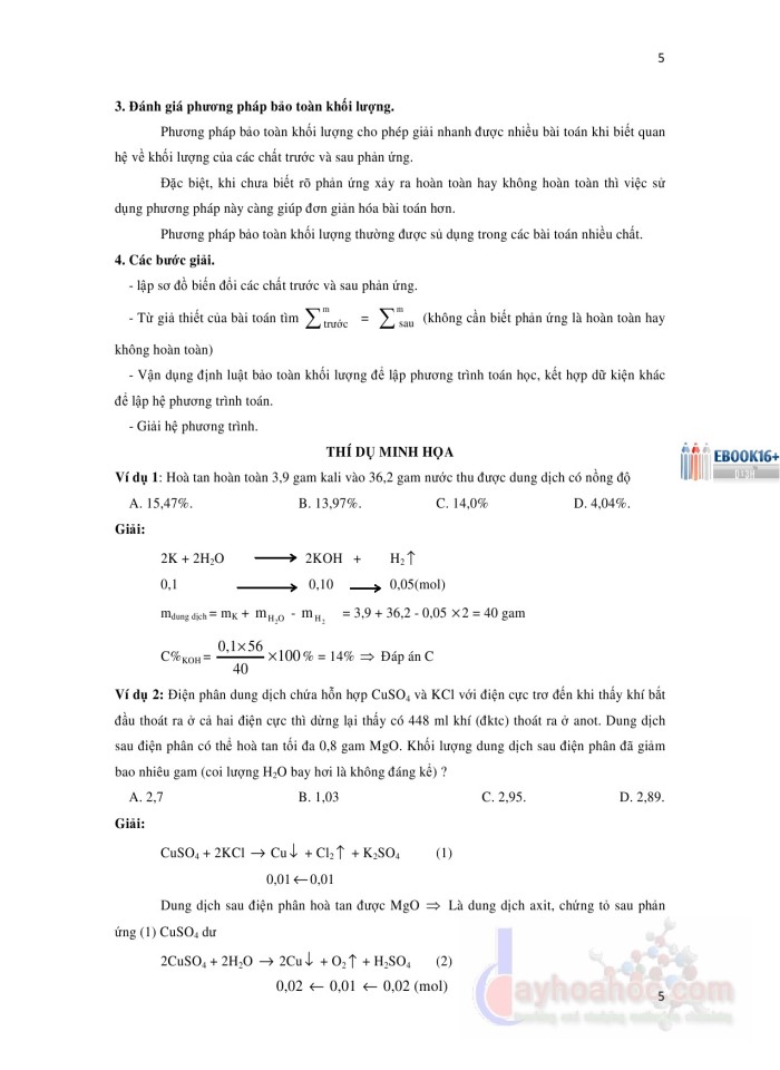 image for page 16 phương pháp và kỹ thuật giải nhanh bài tập trắc nghiệm hóa học