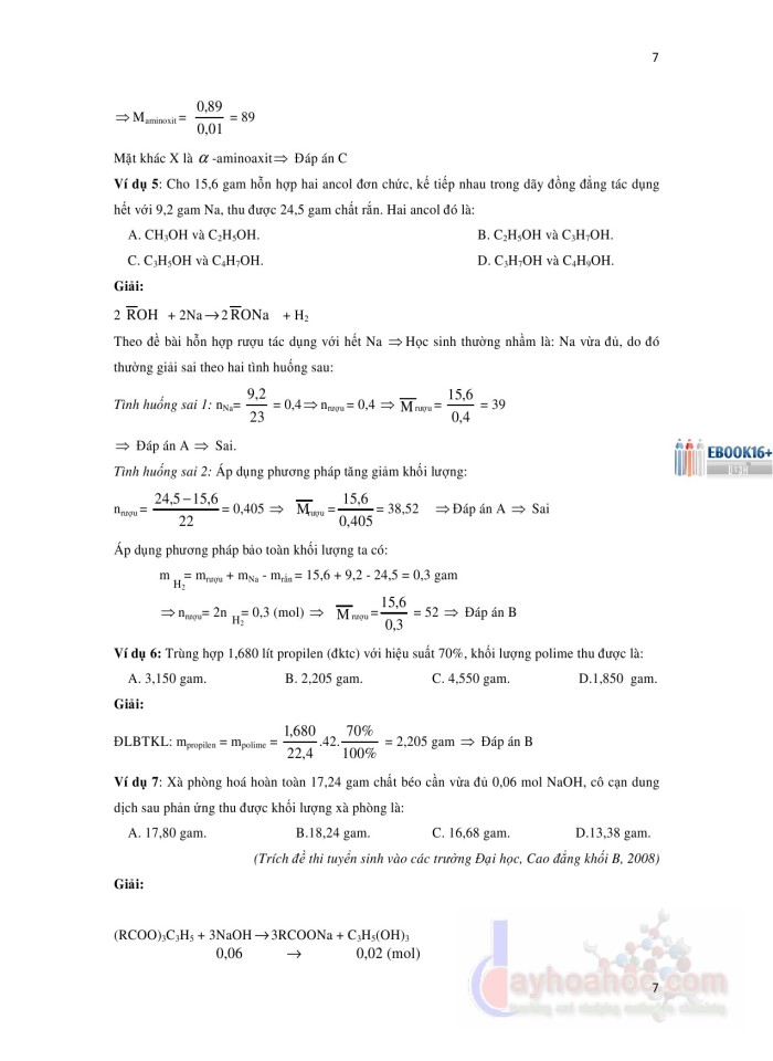 image for page 16 phương pháp và kỹ thuật giải nhanh bài tập trắc nghiệm hóa học
