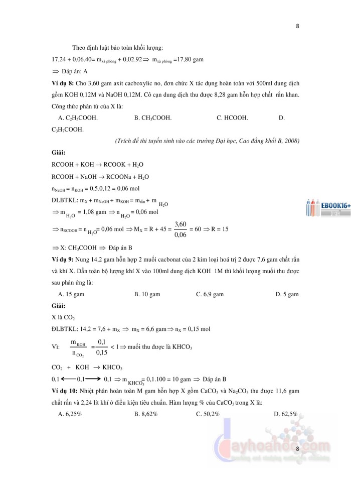 image for page 16 phương pháp và kỹ thuật giải nhanh bài tập trắc nghiệm hóa học