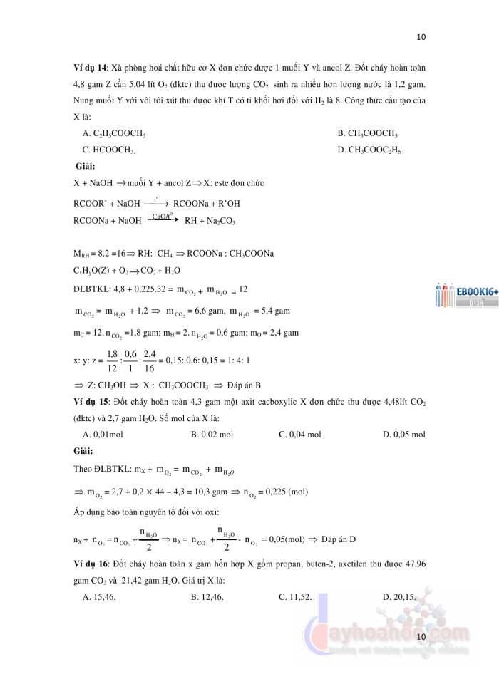 image for page 16 phương pháp và kỹ thuật giải nhanh bài tập trắc nghiệm hóa học