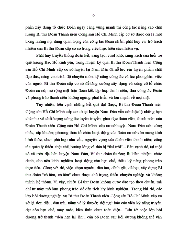 image for page Nâng cao chất lượng bí thư đoàn cấp cơ sở  trên địa bàn huyện nam đàn, tỉnh nghệ an trong giai đoạn hiện nay