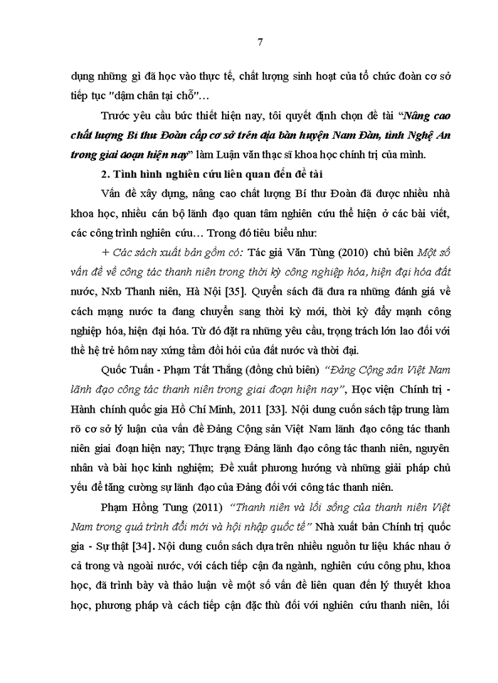 image for page Nâng cao chất lượng bí thư đoàn cấp cơ sở  trên địa bàn huyện nam đàn, tỉnh nghệ an trong giai đoạn hiện nay