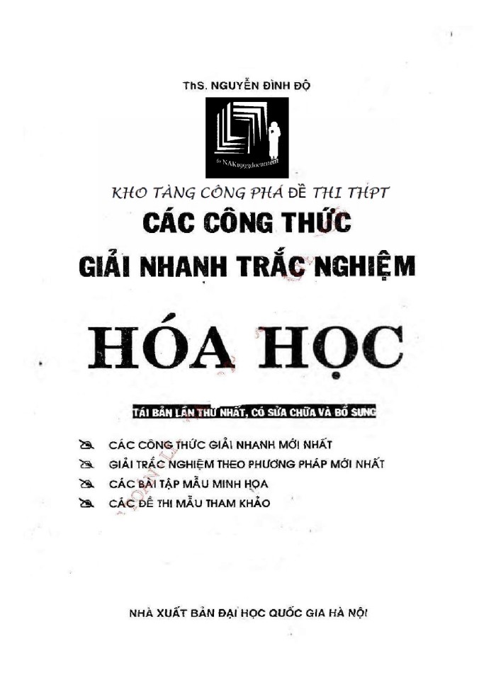 image for page Các công thức giải nhanh trắc nghiệm hóa học