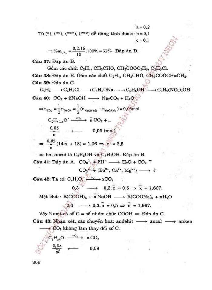 image for page Các công thức giải nhanh trắc nghiệm hóa học