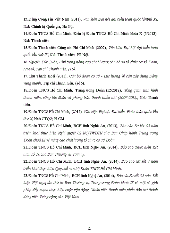 image for page Nâng cao chất lượng bí thư đoàn cấp cơ sở trên địa bàn huyện nam đàn, tỉnh nghệ an trong giai đoạn hiện nay