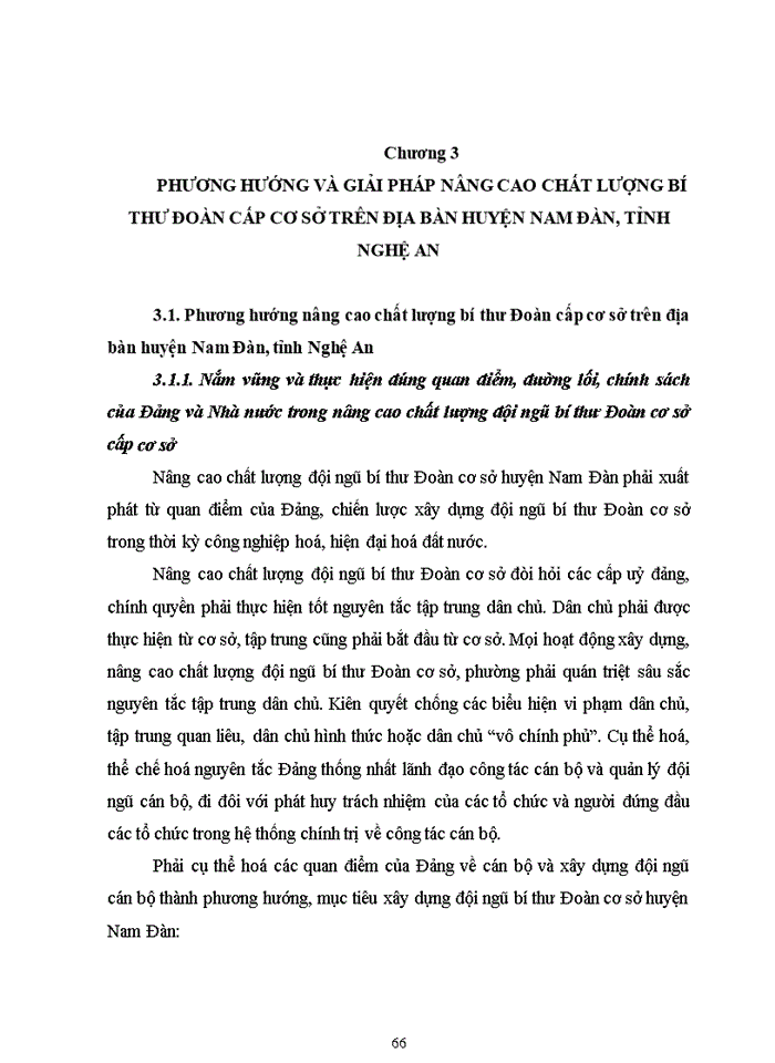 image for page Nâng cao chất lượng bí thư Đoàn cấp cơ sở trên địa bàn huyện Nam Đàn, tỉnh Nghệ An trong giai đoạn hiện nay