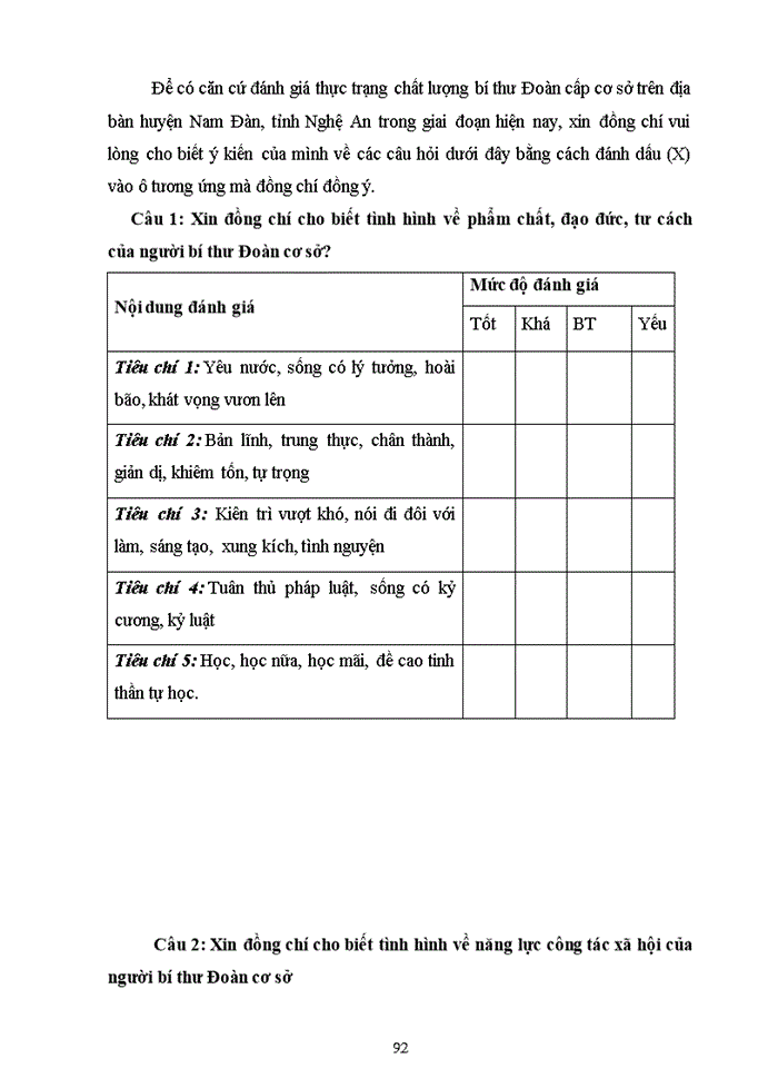 image for page Nâng cao chất lượng bí thư Đoàn cấp cơ sở trên địa bàn huyện Nam Đàn, tỉnh Nghệ An trong giai đoạn hiện nay