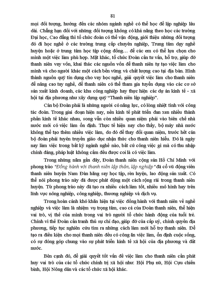 image for page Giải quyết việc làm cho thanh niên nông thôn huyện nam đàn, tỉnh nghệ an