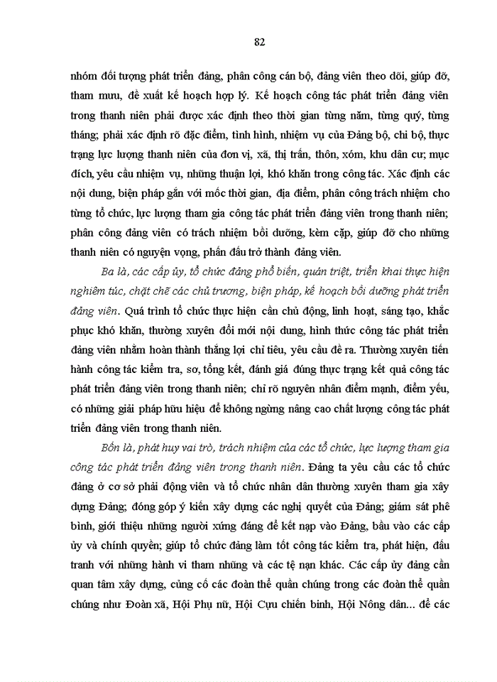 image for page Nâng cao chất lượng công tác phát triển đảng viên trong thanh niên ở đảng bộ huyện nam đàn, tỉnh nghệ an giai đoạn hiện nay