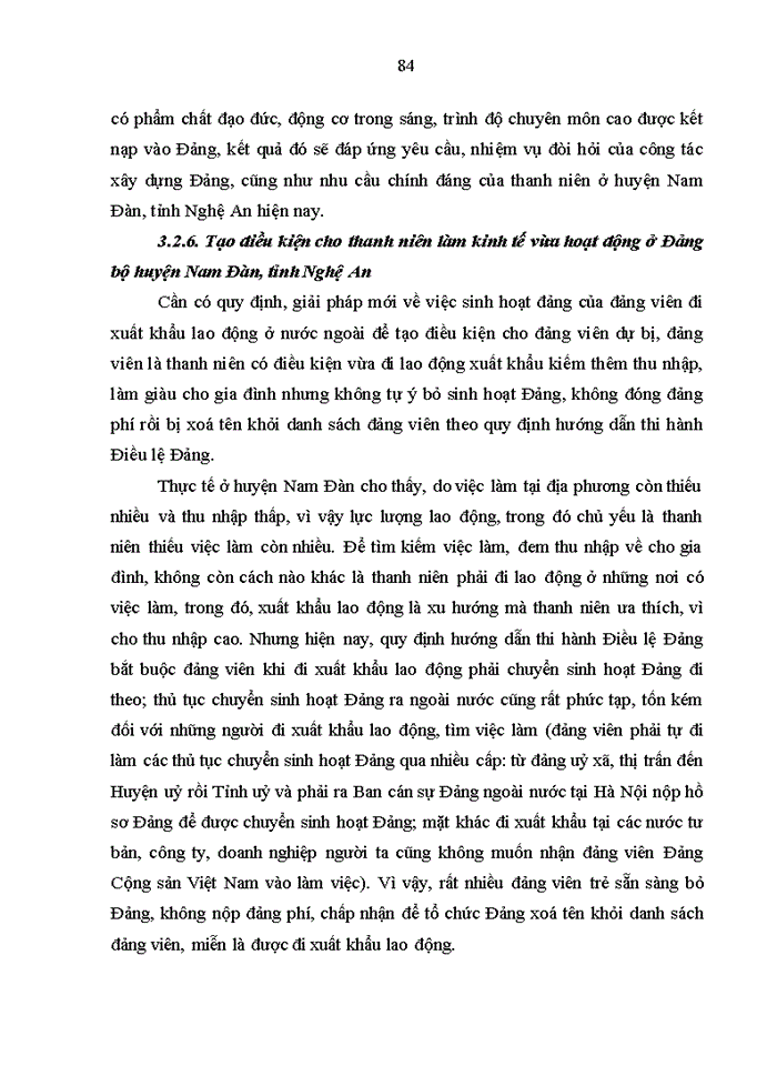 image for page Nâng cao chất lượng công tác phát triển đảng viên trong thanh niên ở đảng bộ huyện nam đàn, tỉnh nghệ an giai đoạn hiện nay