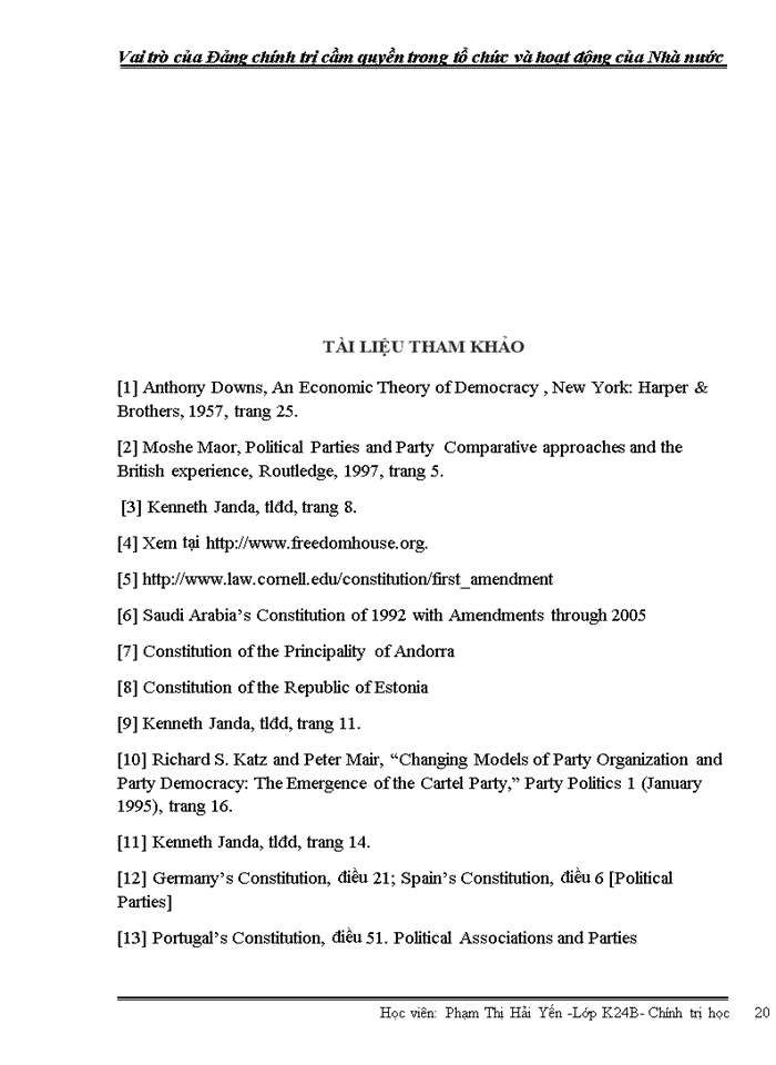 image for page Vai trò của Đảng chính trị cầm quyền trong tổ chức và hoạt động của Nhà nước