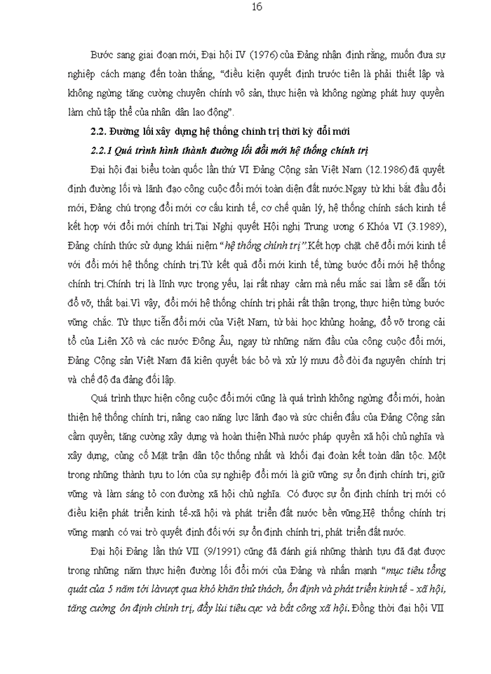 image for page Đảng lãnh đạo xây dựng, củng cố hệ thống chính trị trong thời kỳ đổi mới