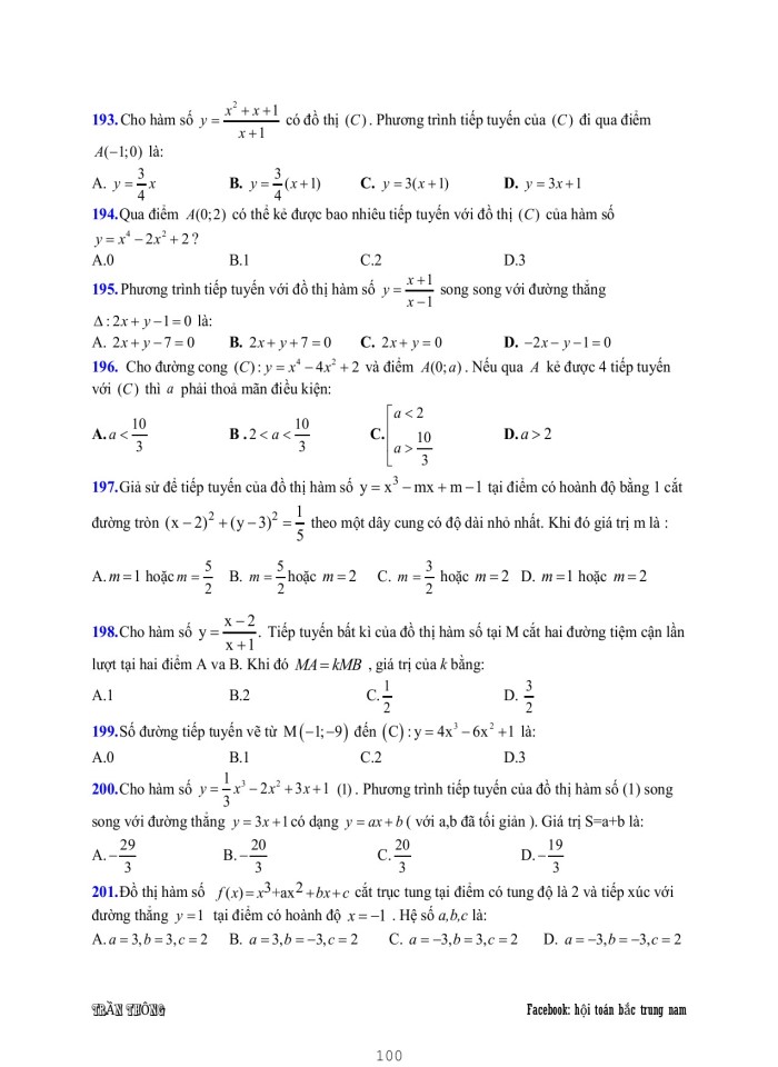 image for page Ứng dụng của đạo hàm và khảo sát đồ thị hàm số