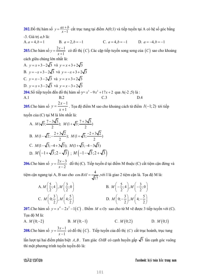 image for page Ứng dụng của đạo hàm và khảo sát đồ thị hàm số