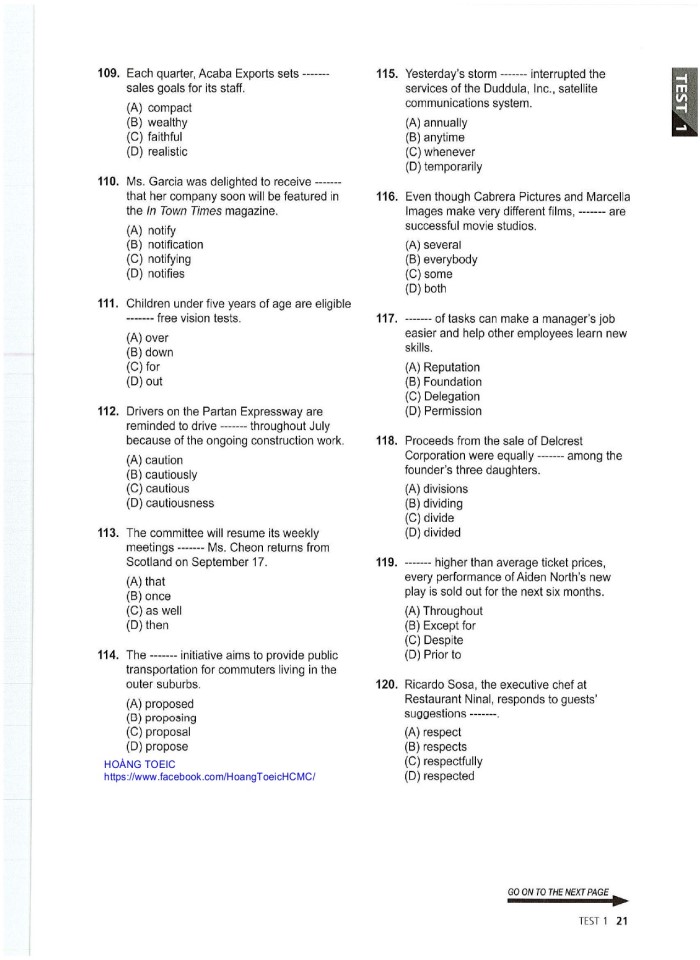image for page 10 tests reading ets toeic